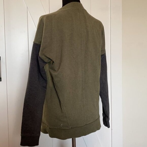 LULULEMON Mula Bundle WrapHeathered Fatigue Green / Heathered Dark Grey sz 4 - Picture 6 of 11